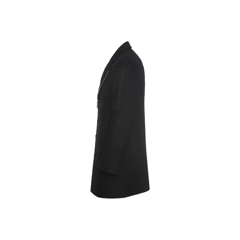 DAVID NAMAN Coats Men Black-1