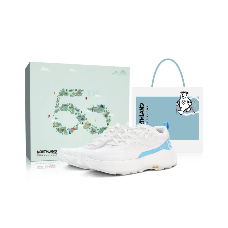 NORTHLAND PROFESSIONAL Slip Resistant Breathable Lightweight Low Top Casual Shoes Unisex Star White-0