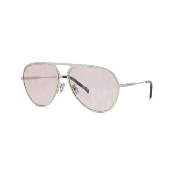 DIOR Metal Aviator Sunglasses Unisex Silver