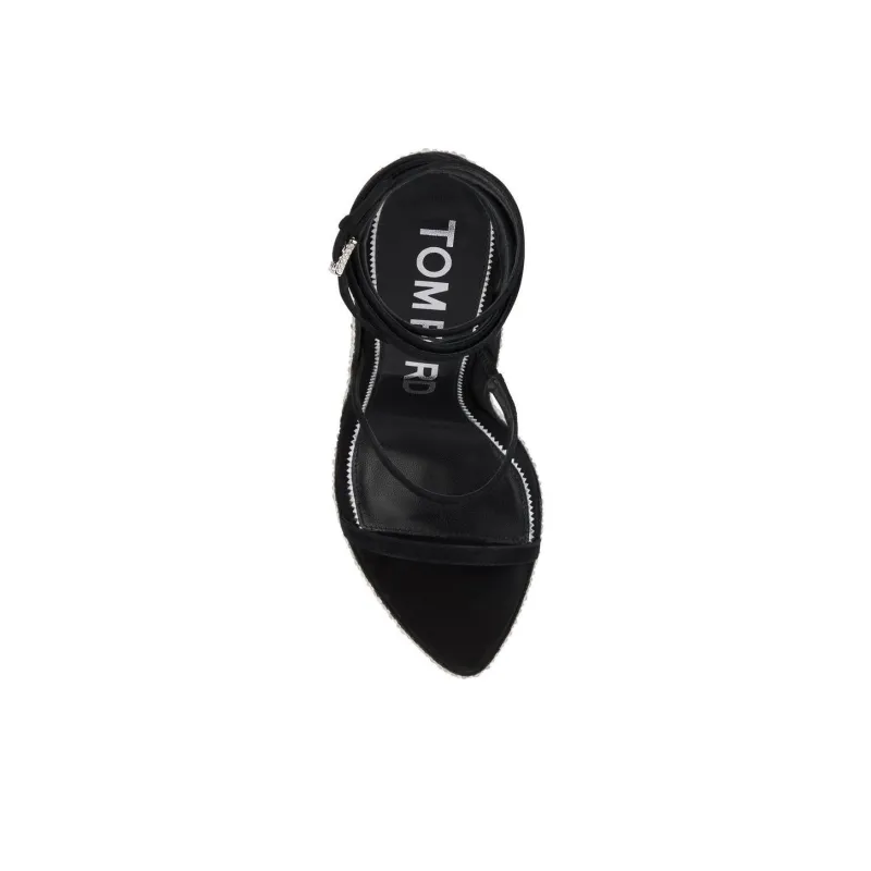 TOM FORD Opanka Strap Sandals Women's Black-3