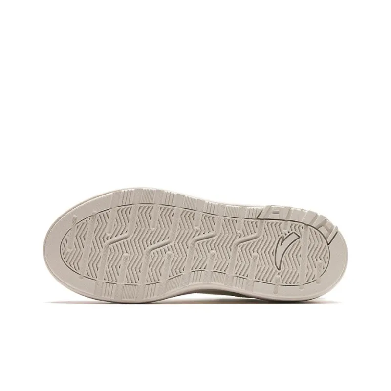 Anta Life Collection A Road Durable Breathable Low Top Skateboard Shoes Women's White Green-4