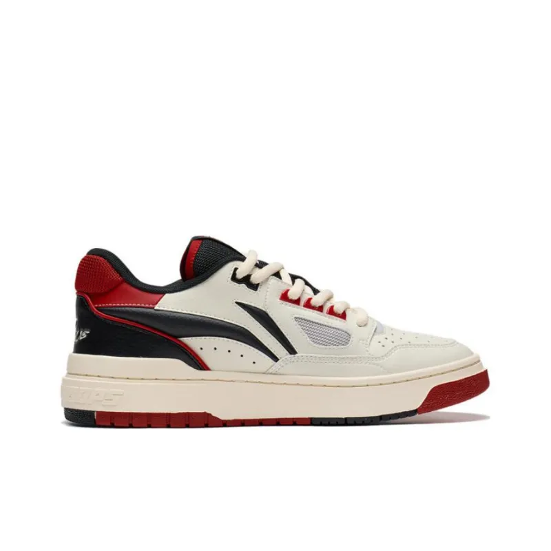 LiNing Rookie 2 Cushioning, Wear Resistant Low Top Basketball Shoes Men's White Red-1