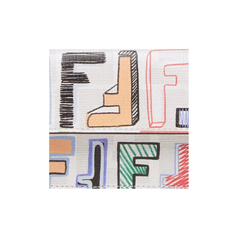 FENDI PU Polyurethane Tri Fold Wallet, Wallet Extra Mini Women's Pink/Multicolor-4