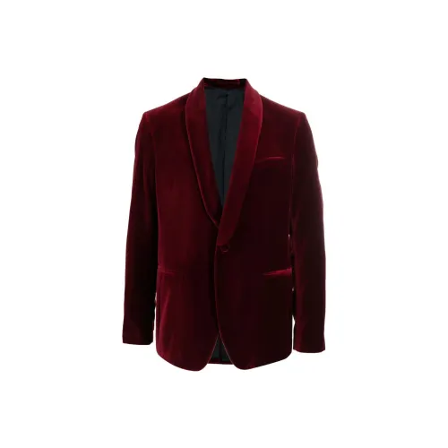 Ferragamo Business Suits Men Burgundy