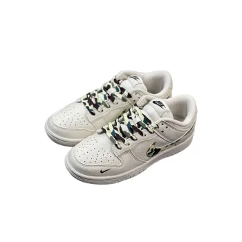 A BATHING APE x Nike SB Dunk Low Slip Resistant Low Top Skateboard Shoes Men's White
