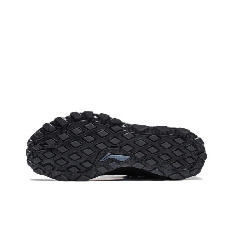 LiNing Gundam Cloud Technology Cushioning Wear Resistant Low Top Running Shoes Men's Black-4
