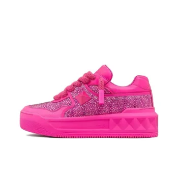 Valentino ONE STUD XL GARAVANI Low Top Casual Shoes Women's Pink