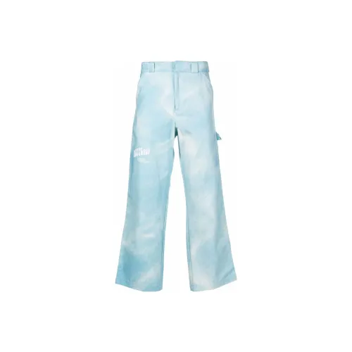 MSFTSrep Acid-wash Flared Trousers