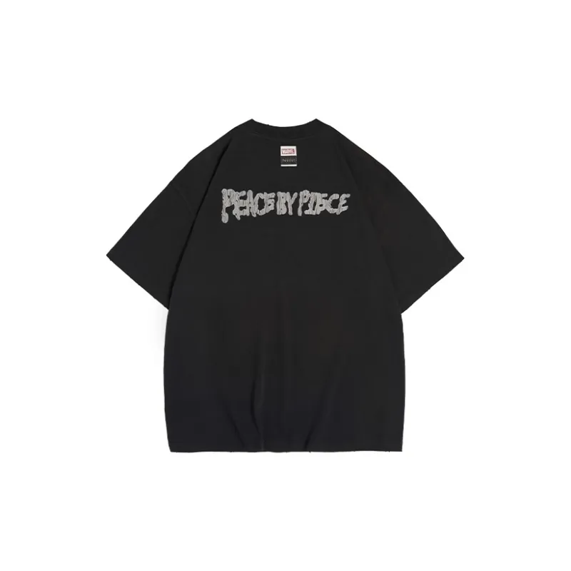 Marvel X XVESSEL X MARVEL/Marvel Co branded Series T Shirts Unisex Black-1