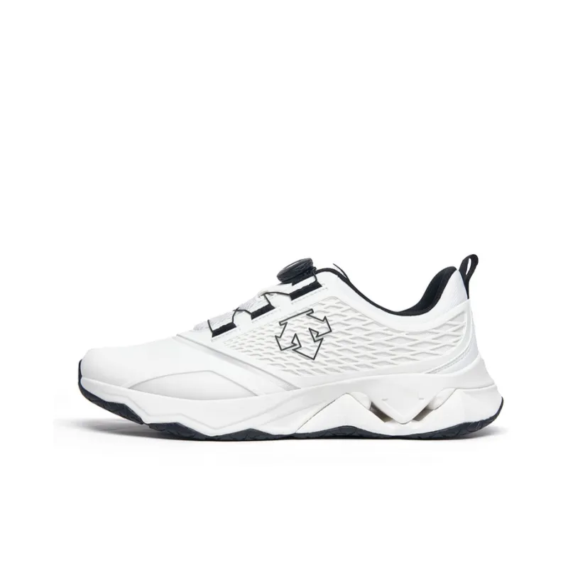 DESCENTE TRAINING Anti Slip Wear Resistant Low Top Training Shoes Unisex White-0