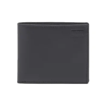 DIESEL Cow Leather Wallet Men's Black/Orange