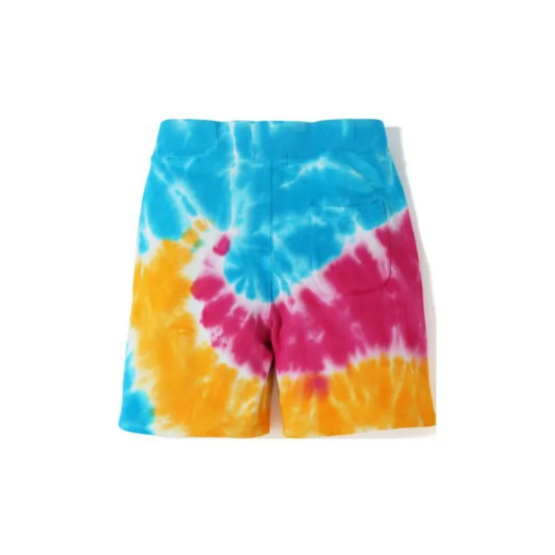 Bape Tie Dye Shark Sweat SS19 Shorts-1