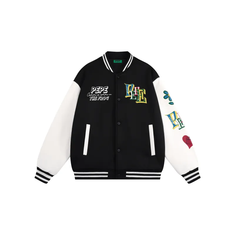 Pepe The Frog Baseball Jacket Unisex-1