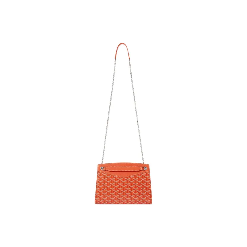 GOYARD Rouette Canvas With Leather Totes Chain Bag Shoulder Bag Women's Orange-3