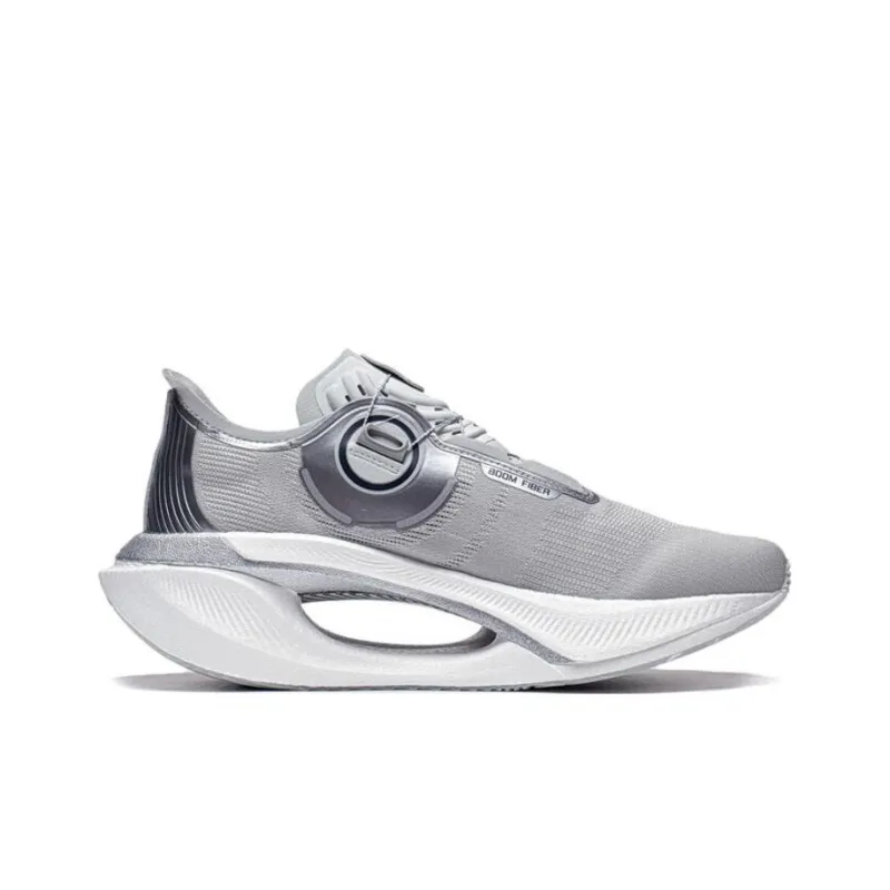 LiNing Jueying 2 Wear Resistant Low Top Nitrogen Technology Running Shoes Unisex Gray-1