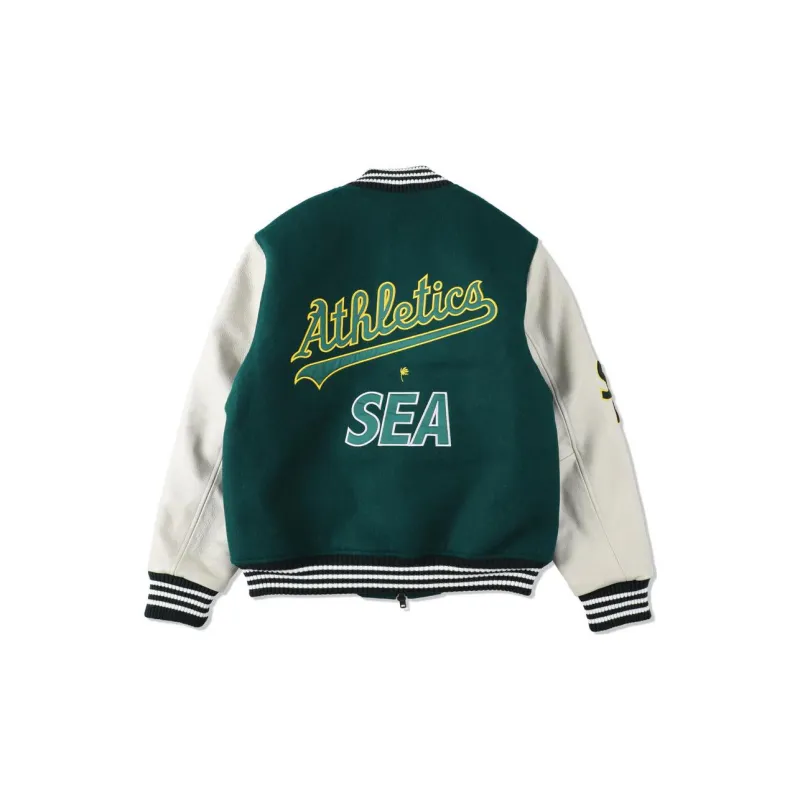 MLB Baseball Jacket Unisex Green-1