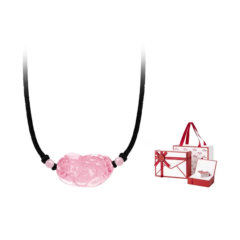 Qing Yi Obsidian Necklaces Unisex-17