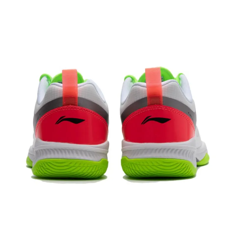 LiNing Gladiator Cushioning Wear Resistant Low Top Badminton Shoes Unisex Fluorescent Flame Red-3