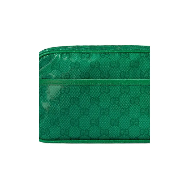 GUCCI Crystal Leather Binding Crossbody Bag Shoulder Bag Men's Green-7