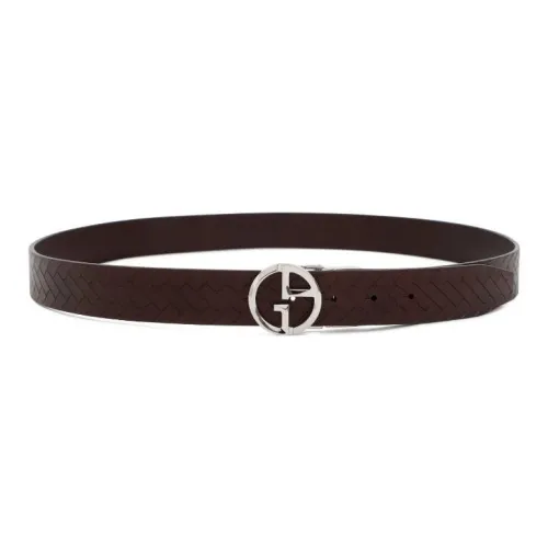 GIORGIO ARMANI Leather Belts Men Brown