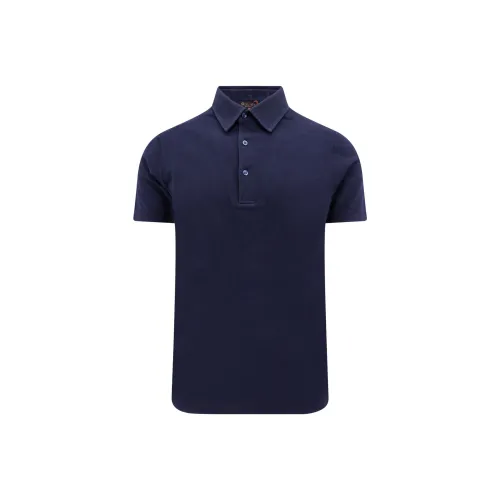 Loro Piana Polo Shirts Men Marine Blue