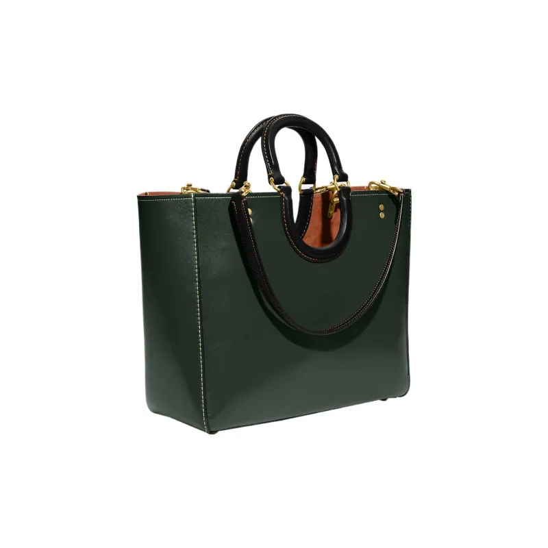 COACH Glove Tanning Tote Bag, Shopping Bag, Handbag, Shoulder Bag Large Size Women's Green-1