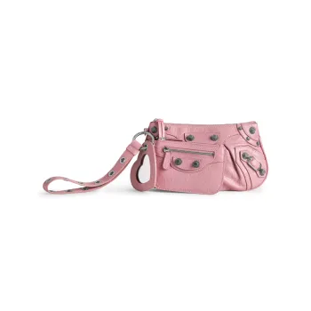 Balenciaga Le Cagole Sheepskin Storage Bag Women's Pink