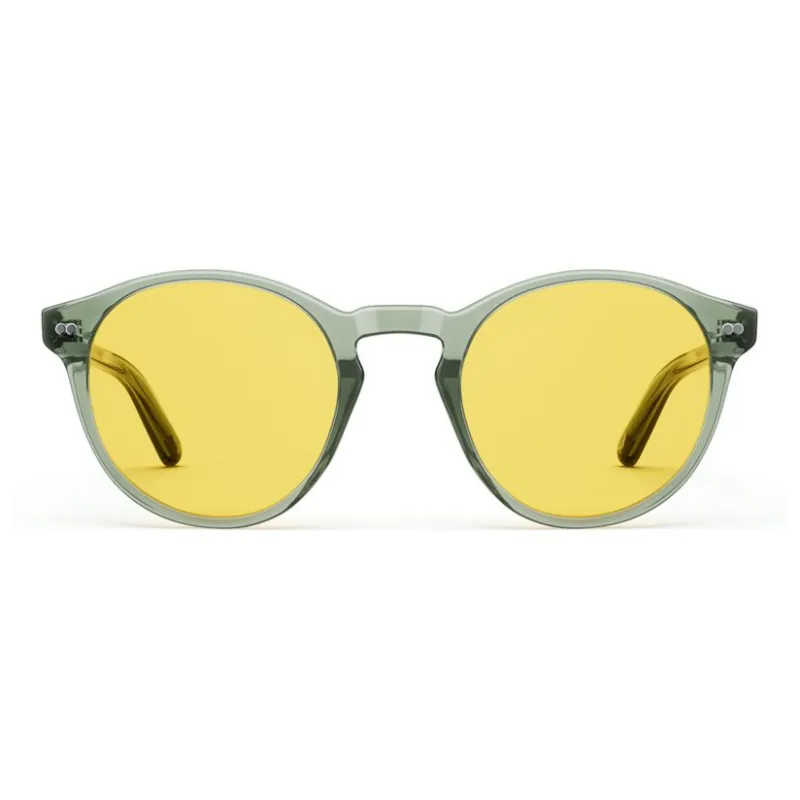 PARZIN Plate Frame Round Sunglasses Unisex Multicolor-4