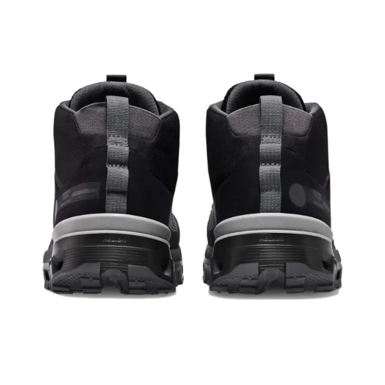 On Cloudtra Breathable Mid Top Outdoor Shoes Men's Black-3