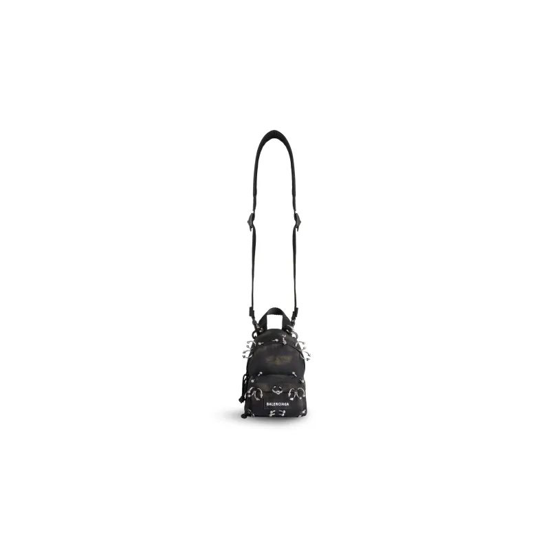 Balenciaga Explorer Fabric Backpack Mini Women's Black-1