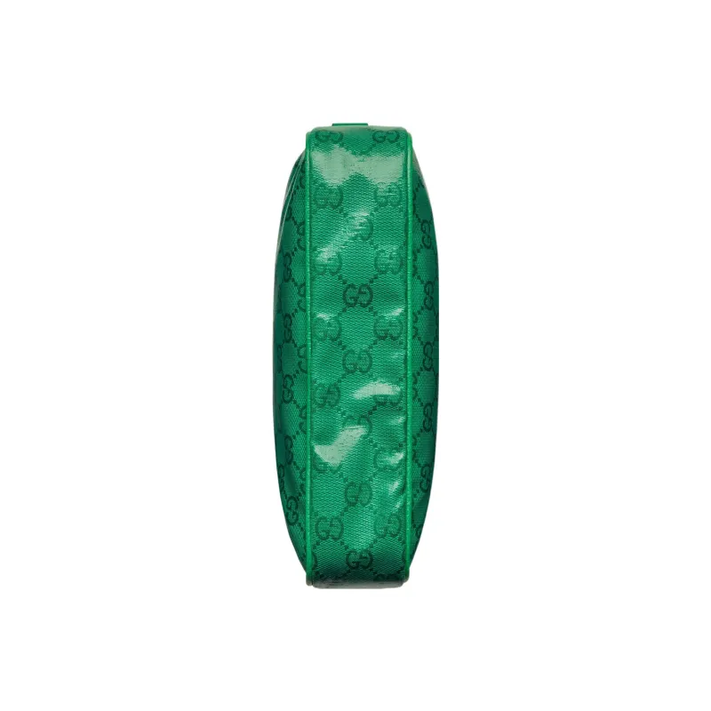 GUCCI Crystal Leather Binding Crossbody Bag Shoulder Bag Men's Green-6