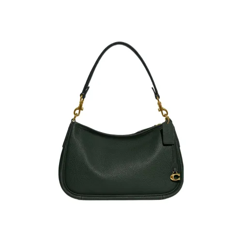 COACH Cary Leather Shoulder Bag Handbag Shoulder Bag Crossbody Bag Large Size Women's Amazon Green