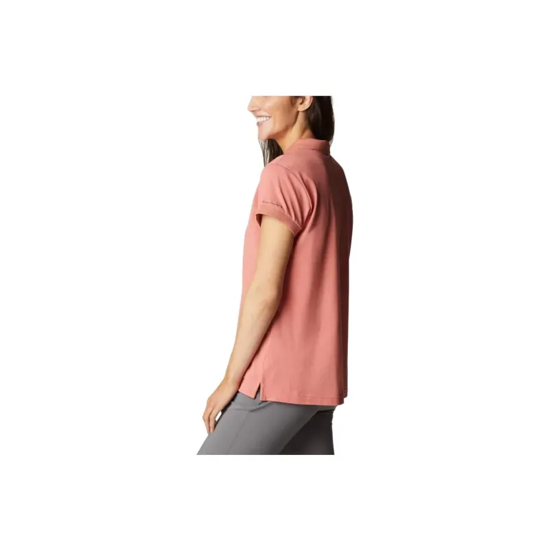 Columbia Polo Shirts Women's Deep Coral-2
