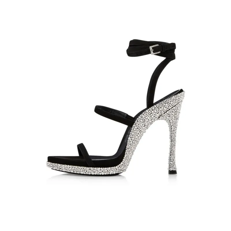 TOM FORD Opanka Strap Sandals Women's Black-0
