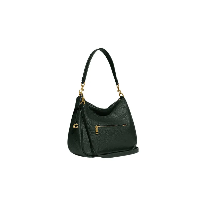COACH Cary Pebbled Leather Hobo Bag Portable Crossbody Bag Shoulder Bag Women's Amazon Green-1