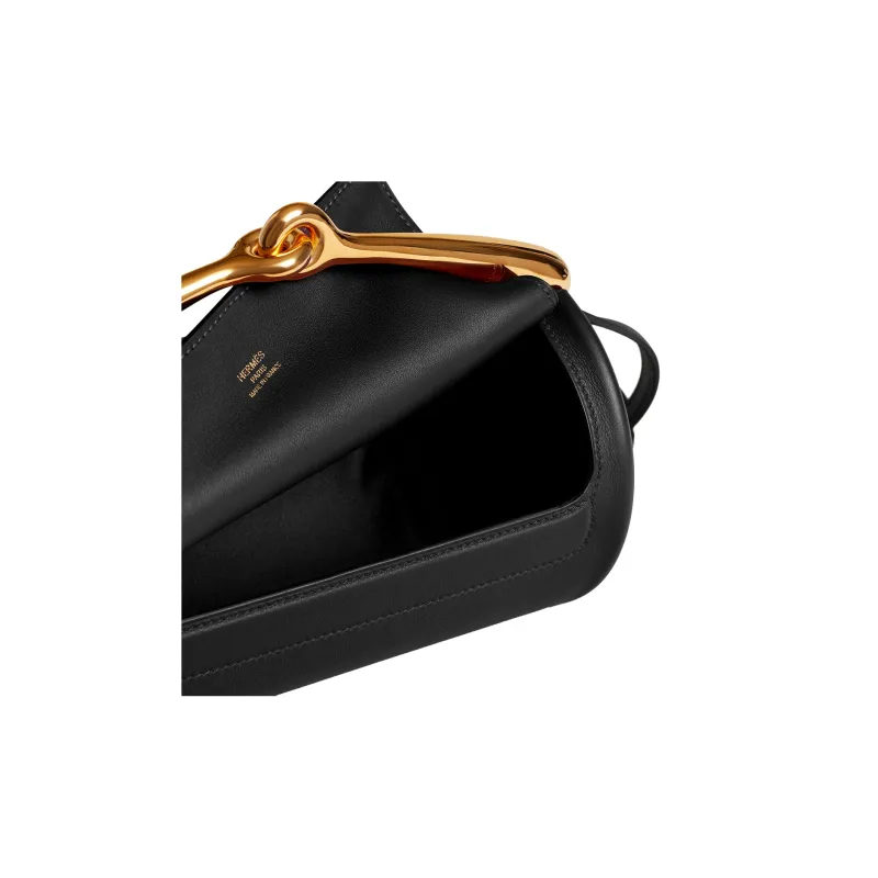 HERMES Maximors Swift Calfskin Shoulder Bag Women's 89 Noir Black-3