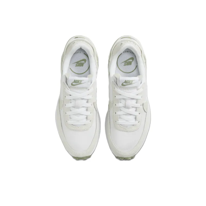 Nike Waffle Debut White Sea Glass Oil Green Women's-2