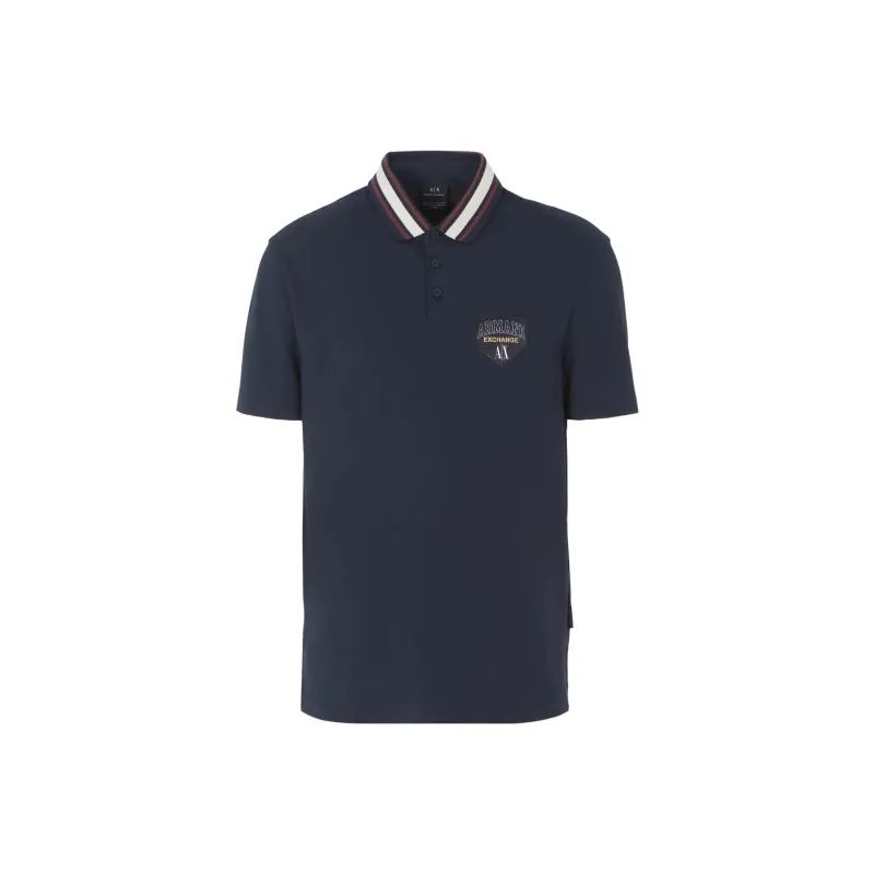 ARMANI EXCHANGE Polo Shirts Men Navy-2