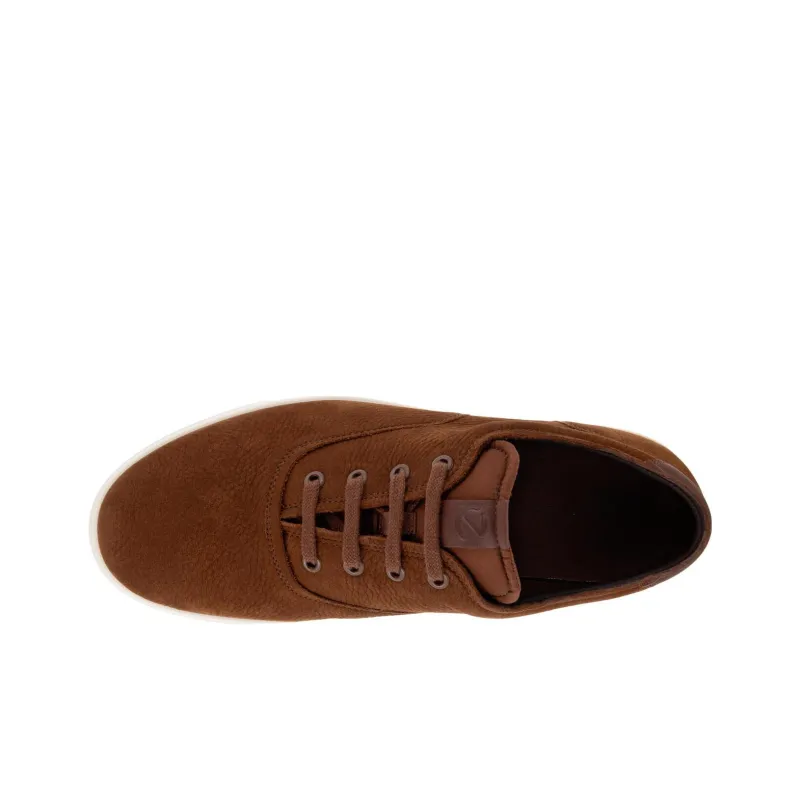 Ecco Low Top Skateboard Shoes Men's Brown-3