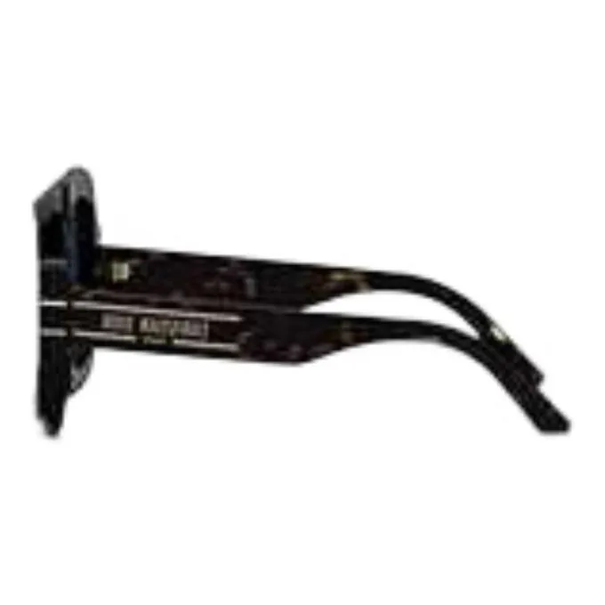 DIOR Acetate Irregular Shape Sunglasses Unisex Black-2