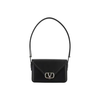 Valentino GARAVANI Calfskin Handbag Shoulder Bag Women's Black
