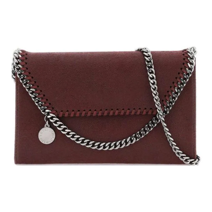 Stella McCartney Falabella Artificial Leather Shoulder Bag Crossbody Bag Women's Burgundy-0