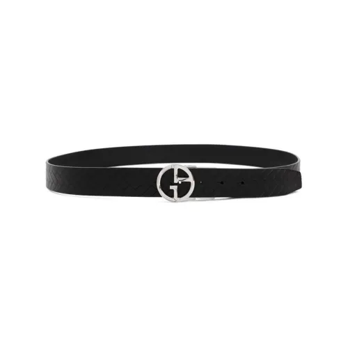 GIORGIO ARMANI Leather Belts Men Black