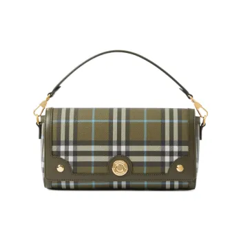Burberry Canvas Handbag, Shoulder Bag, Crossbody Bag Women's Olive Green