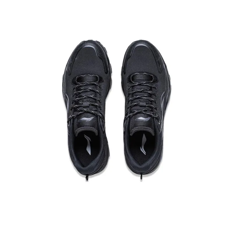 LiNing Gundam Cloud Technology Cushioning Wear Resistant Low Top Running Shoes Men's Black-3