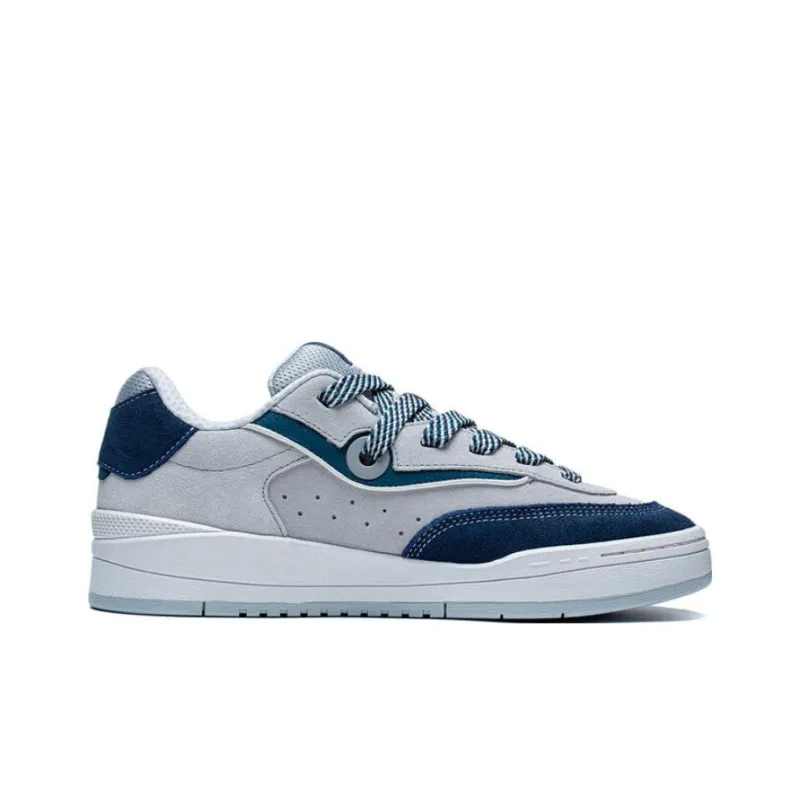 LiNing GOS 2000 Low Top Skateboard Shoes Men's Gray Blue-1