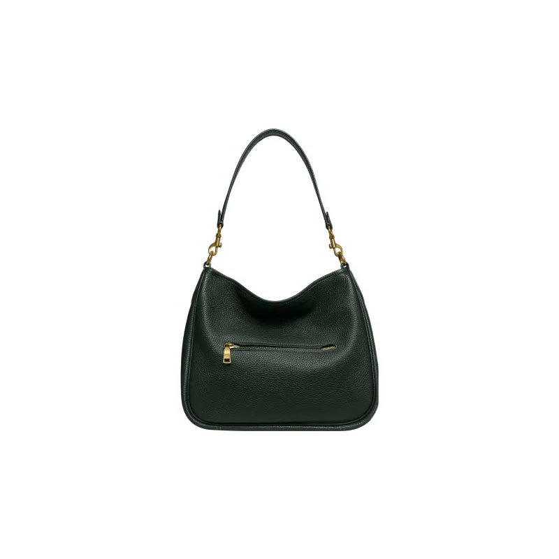 COACH Cary Pebbled Leather Hobo Bag Portable Crossbody Bag Shoulder Bag Women's Amazon Green-2