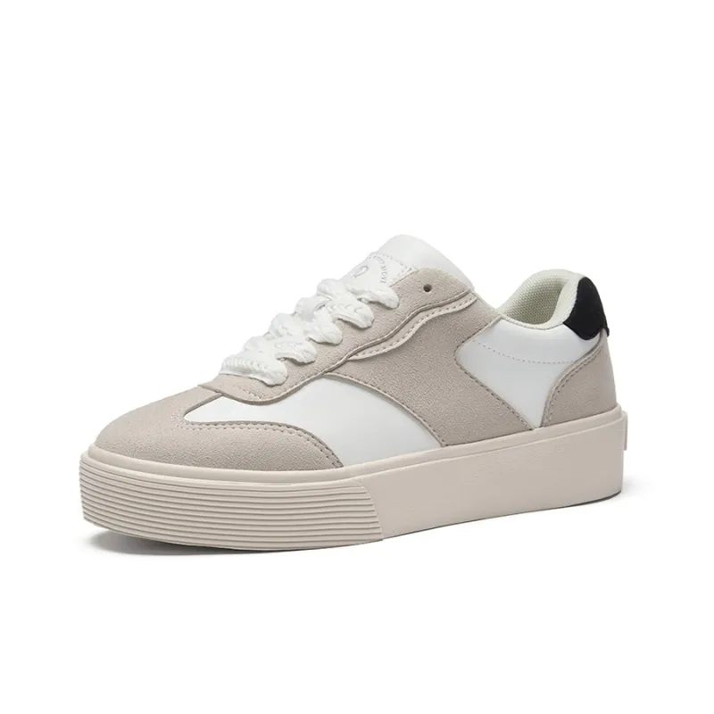 Rockfish Puffy Shoes Low Top Skateboard Shoes Women's Khaki-1