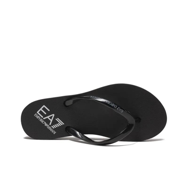 EMPORIO ARMANI EA7 Flip Flops Women's Black-4