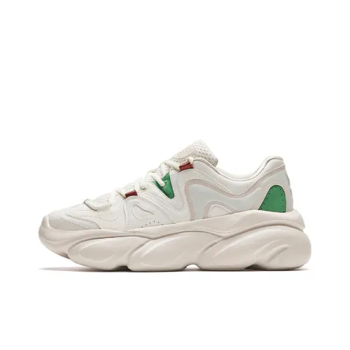 Anta Wear Resistant Low Top Casual Shoes Women's White
